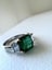 Platinum and 18K Gold 2.50ctw Emerald and Diamond 3 Stone Engagement Ring Carousel 9