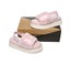 UGG Women High Platform Ugg Fluffy Slides Poppin Carousel 9
