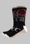 Tupac Ankle Socks Rose Logo new Official Unisex Black (UK SIZE 7 - 11) Carousel 2