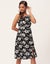 Moomaya Solid Buttoned Dress, Sleeveless Spaghetti Strap Dress With Side Carousel 3