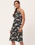 Moomaya Solid Buttoned Dress, Sleeveless Spaghetti Strap Dress With Side Carousel 8