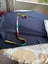 New, darker blue cotton+super dry knit fabric,1.1m Carousel 1