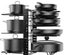 8-Tier Pot Rack Organiser - Black Carousel 3