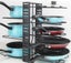 8-Tier Pot Rack Organiser - Black Carousel 4