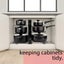8-Tier Pot Rack Organiser - Black Carousel 5