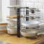 8-Tier Pot Rack Organiser - Black Carousel 6