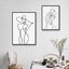 Wall Art Set of Line Art Prints Abstract Figure Printing Canvas Modern Wall Art Carousel 3