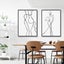 Wall Art Set of Line Art Prints Abstract Figure Printing Canvas Modern Wall Art Carousel 4