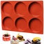 2pcs Silicone Muffin Top Pans Round Baking Mold for Hamburger Chocolate Cake Pie Carousel 7