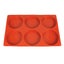 2pcs Silicone Muffin Top Pans Round Baking Mold for Hamburger Chocolate Cake Pie Carousel 8
