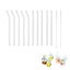 3 Sets Glass Drinking Straws Reusable Transparent Straight or Bent Straws Set wi Carousel 4