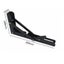2PCS 8'' Folding Wall Shelf Bracket -Black Carousel 1