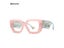 Fashion Colorful Square Women Glasses Frame Black Anti-blue Light For Females Carousel 6