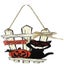 Happy Halloween Hanging Sign, Halloween Welcome Sign Pumpkin Wreath Door Hanging Carousel 1