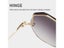 Borderless Trim Retro Gradient Unisex Mountaineering Cycling Summer Sunglasses Carousel 5