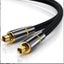 Digital Optical Audio Cable - Slim Nylon Braided, 24k Gold-plated - Sound Bar, H Carousel 1