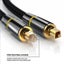 Digital Optical Audio Cable - Slim Nylon Braided, 24k Gold-plated - Sound Bar, H Carousel 5