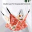 Small Animal Hammock, Warm Double Layer Hanging Hammock Bed, Chinchilla Ferret H Carousel 3