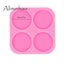2pcs shiny glossy round mold round silicone resin epoxy resin mold badge scroll Carousel 1