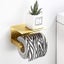 Toilet Paper Holder, Wall Mounted Toilet Paper Holder With Storage Shelf,self-ad Carousel 2