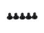 5pcs/lot Black Hard Steel PCI Slot Covers Bracket W/ Screws Full Profile Carousel 6