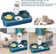 Elevated Double Cat And Dog Bowl, 3 In 1 Automatic Pet Food And Water Dispenser, Carousel 4