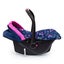Bayer Deluxe Car Seat with Cannopy - Navy Mermaid Carousel 5