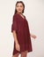 Moomaya Shift Dresses For Women, Tiered Bell Sleeves, V-Neck Short Solid Color Carousel 3