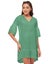 Moomaya Shift Dresses For Women, Tiered Bell Sleeves, V-Neck Short Solid Color Carousel 1