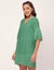 Moomaya Shift Dresses For Women, Tiered Bell Sleeves, V-Neck Short Solid Color Carousel 8