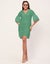 Moomaya Shift Dresses For Women, Tiered Bell Sleeves, V-Neck Short Solid Color Carousel 9