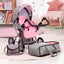 Bayer City Star Pram - Grey & Pink Carousel 5