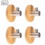 Adhesive Hooks Bamboo And Stainless Steel Ultra Strong Coat Hanger Towel Hooks F Carousel 1