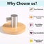 Adhesive Hooks Bamboo And Stainless Steel Ultra Strong Coat Hanger Towel Hooks F Carousel 5