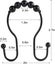Shower Curtain Hooks, 12 Pcs Shower Curtain Rings, Stainless Steel Roller Rust-r Carousel 3