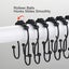 Shower Curtain Hooks, 12 Pcs Shower Curtain Rings, Stainless Steel Roller Rust-r Carousel 5