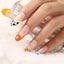 Glossy Colorful Fake Nails Almond Medium Cow Press On Nails Designed Rainbow Pre Carousel 4