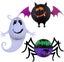 Halloween Paper Lanterns Set - LED Pumpkin, Spider, Bat, Skeleton Lanterns Carousel 1