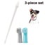 Dog Toothbrush Pack 1 Long Handled Dual Headed Toothbrush + 2 Dog Finger Toothbr Carousel 1