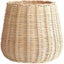 Handwoven Rattan Flower Vase, Small Wicker Tabletop Vase For Living Room Decorat Carousel 1