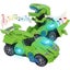 Vibe Geeks 2 in 1 Automatic Transforming Dinosaur Toy Car with Led Light and ... Carousel 3