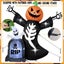 8FT Halloween Inflatable Pumpkin LED Light Skeleton Tombstone Festival 2.4m Carousel 6