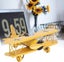 Vintage Airplane Model, Mini Metal Biplane Airplane Model Toys For Home Decor Or Carousel 3