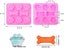 2 Pack Silicone Molds Puppy Dog Paw And Dog Bone Silicone Dog Treat Molds For Ba Carousel 3