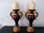 BEAUTIFUL ORNATE PAIR OF CERAMIC CANDLE HOLDERS Carousel 3