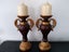 BEAUTIFUL ORNATE PAIR OF CERAMIC CANDLE HOLDERS Carousel 6