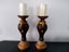 BEAUTIFUL ORNATE PAIR OF CERAMIC CANDLE HOLDERS Carousel 11