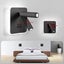 Modern LED Wall Light - Adjustable Swivel Wall Reading Light with Switch, 3W LED Carousel 3