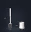 Toilet Brush And Bracket Set, Silicone Bristles, Beige Bathroom Cleaning Bowl Br Carousel 5
