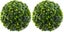 2 Pack Artificial Boxwood Topiary Plant Balls Decorative Faux Green Hanging Plan Carousel 1